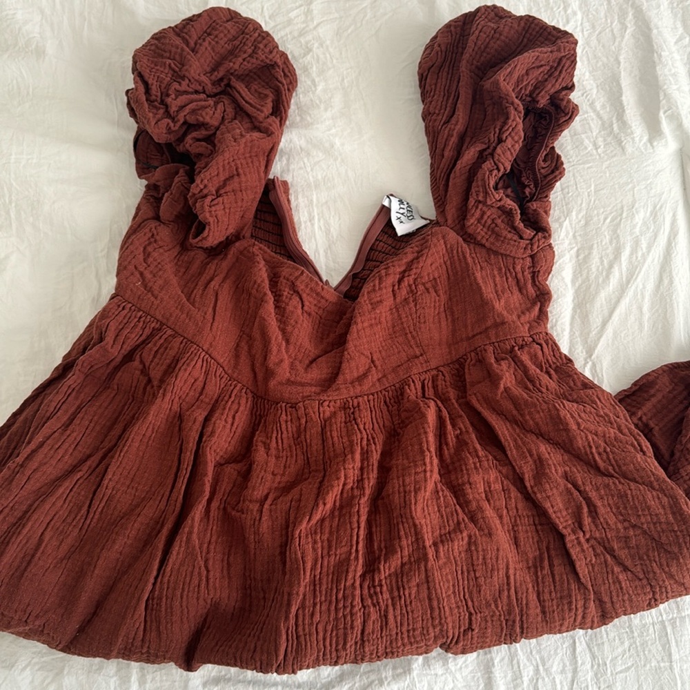 Brown Princess Polly Romper